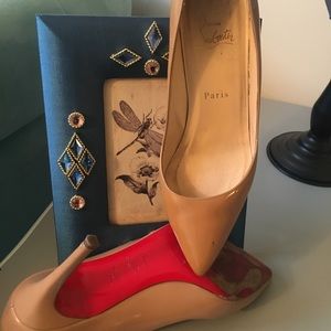 Christian Louboutin Tan heels